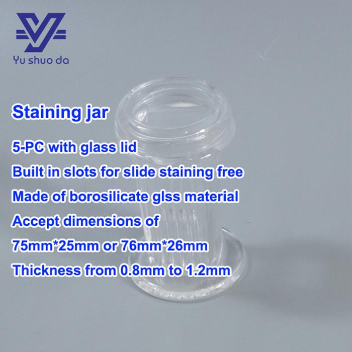 5 pieces histology slide staining jar