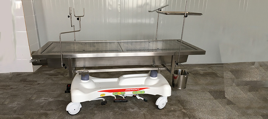 hydraulic embalming table