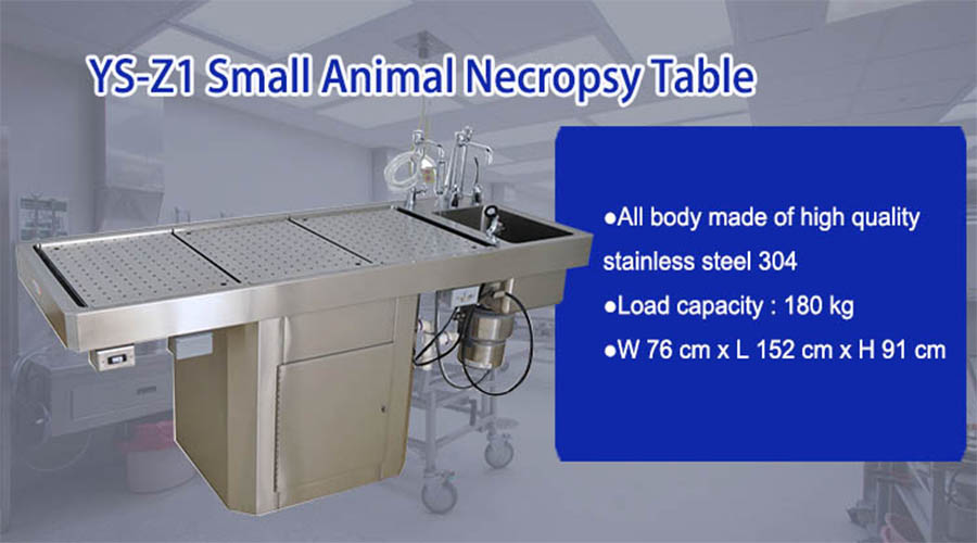 stainless steel autopsy table