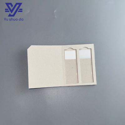 cardboard microscope slide tray