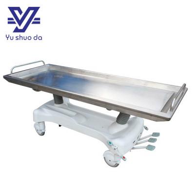 mortuary hydraulic trolley