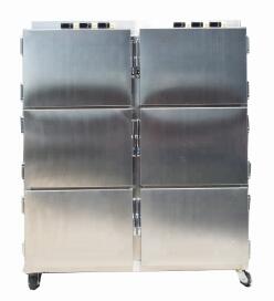 6 Cuerpo Acero inoxidable Freezer