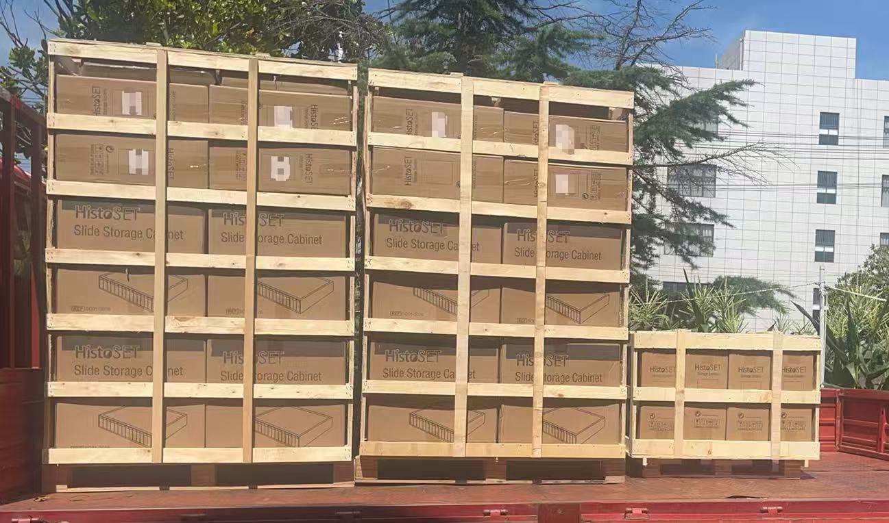 A customer from Tajikistan purchased 60 sets of slide storage cabinets.